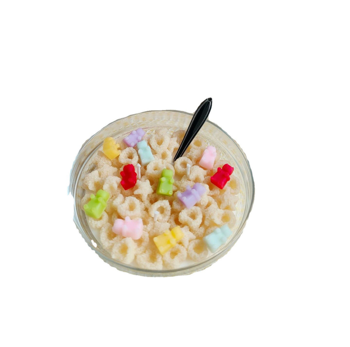 Cereal Bowl Aromatherapy Candle Simulation Food Play Decoration Soybean Wax Shooting Props Handmade Creative Gift Cereal Circle