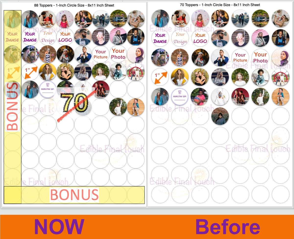 Edible Cupcake Toppers - Custom Cookie Decorations Canada