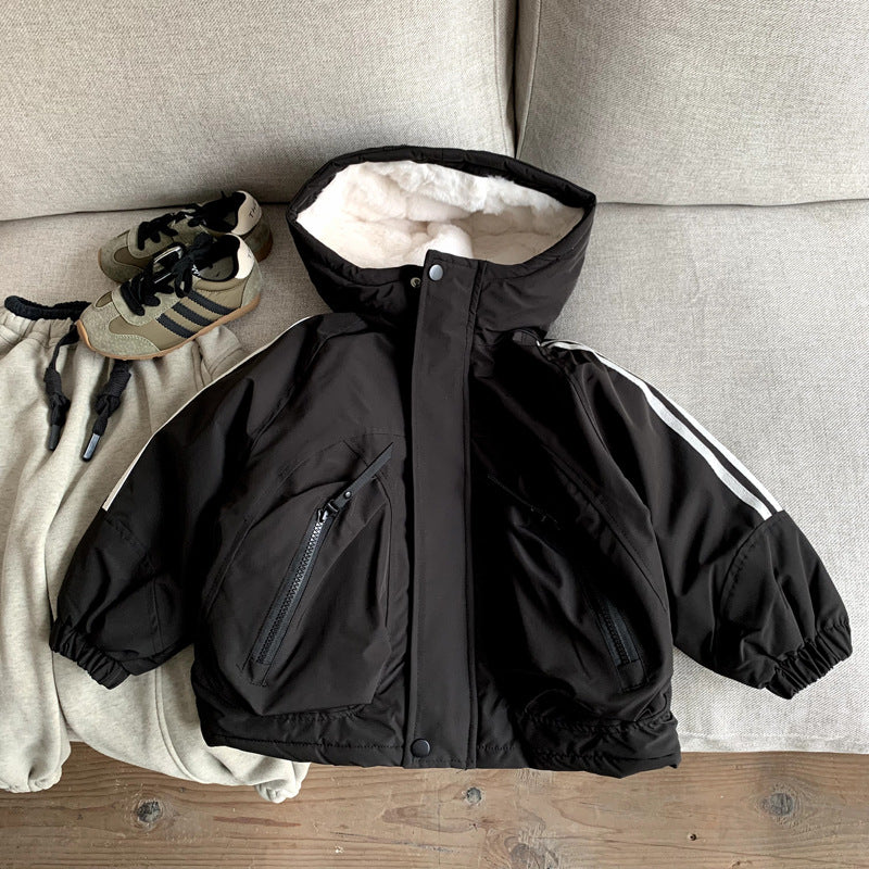 Baby girl's jacket warm cotton jacket thick coat
