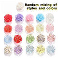 12mm Translucent Flower, Acrylic Beads, Loose Beads, DIY Jewelry, Decorative Beads, Pendants, Clothing Beads, Holiday Gifts