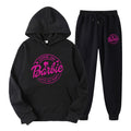 Two-Piece Set Letter Print, Unisex Sweatshirt and Activewear