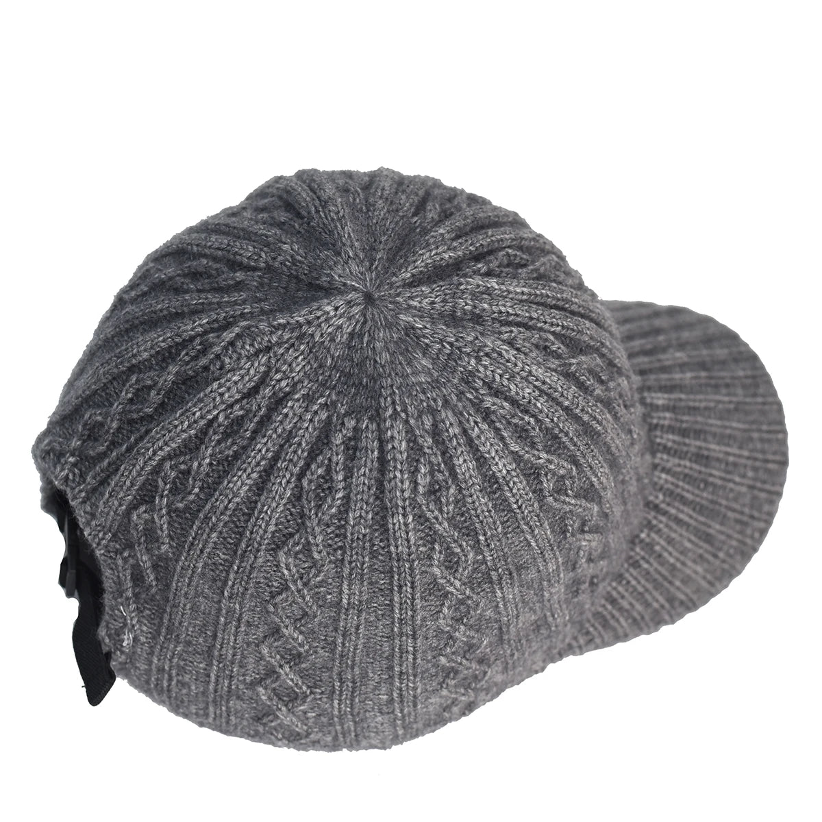 New Fashion Fluffy Baseball Cap Men's Knitted Warm Winter Solid Color Casual Elegant  Hairy Fluff Hat