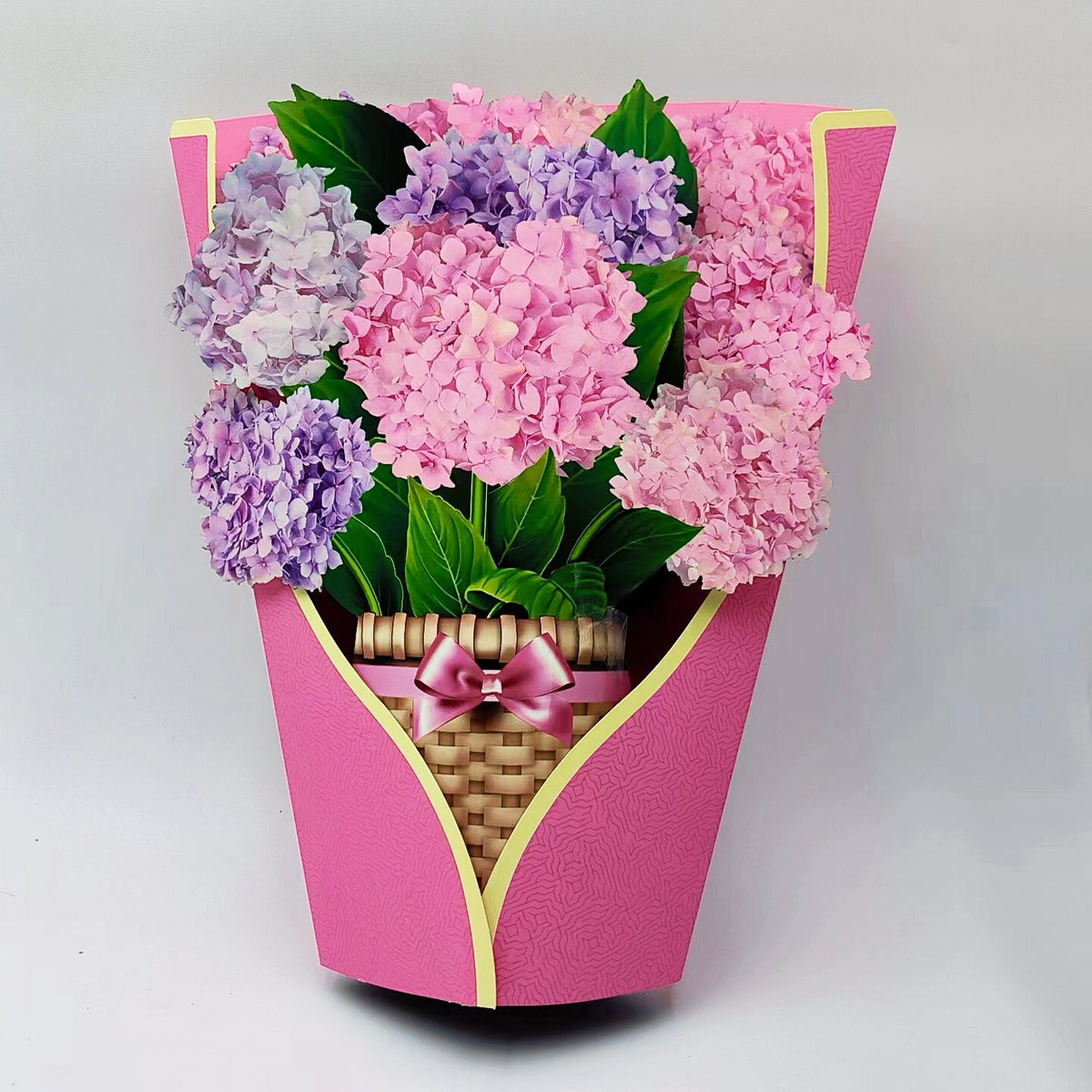 3D Paper Flowers Popup Greeting Cards Handmade Flower Bouquet Cards with Note Card and Envelope for Wedding Mother's Day