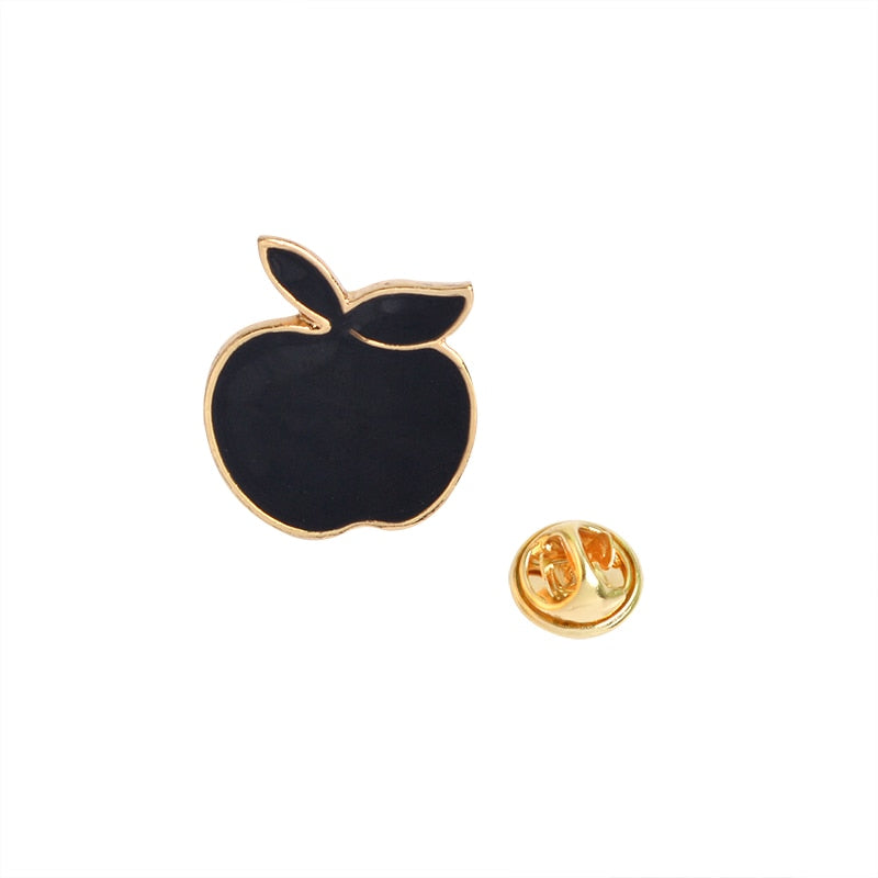 12 pcs/set Snow Mountain Apple Pineapple House Shell Sheep Fox Brooch Pin Women Men Shirt Jacket Badge Pins Fashion Jewelry