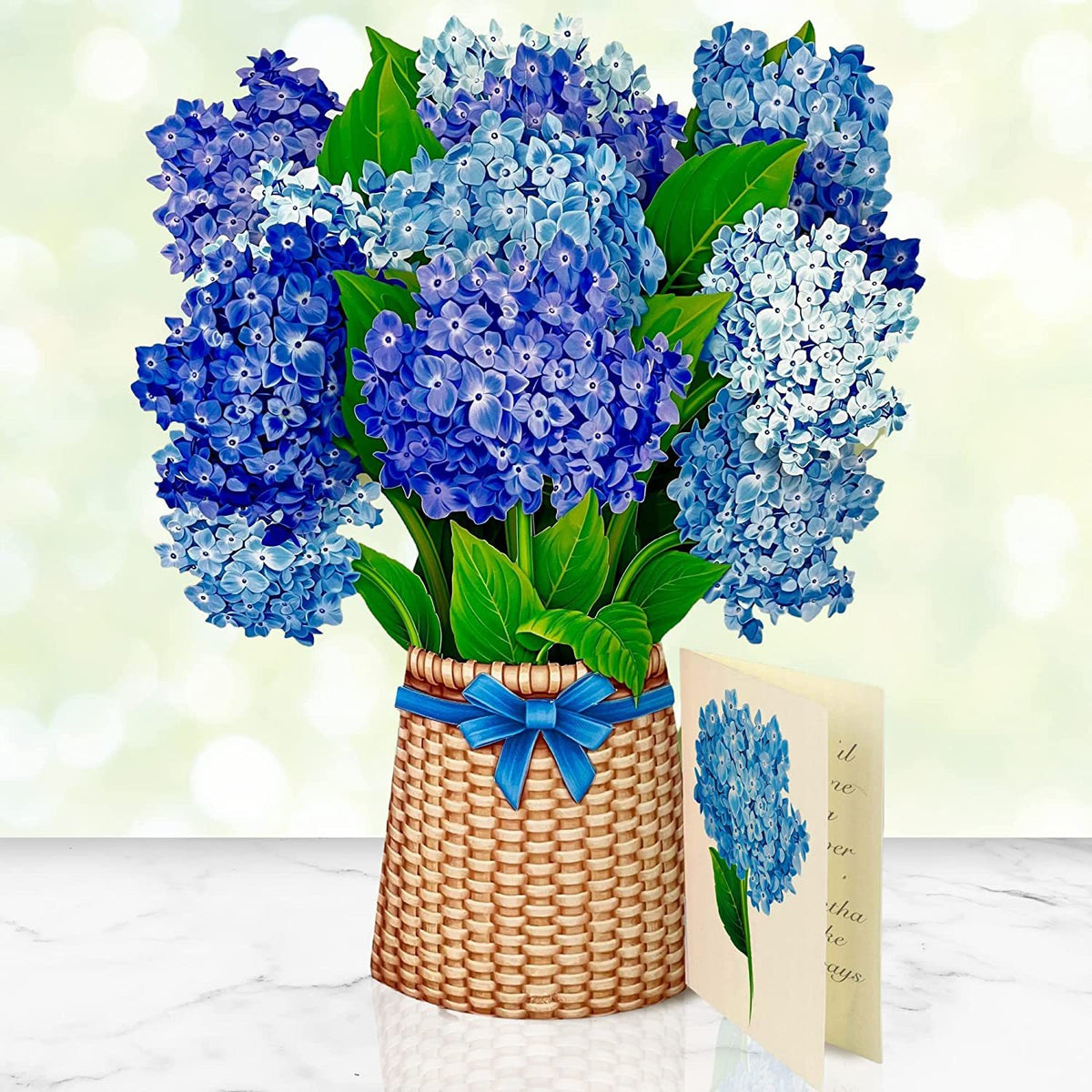 3D Paper Flowers Popup Greeting Cards Handmade Flower Bouquet Cards with Note Card and Envelope for Wedding Mother's Day