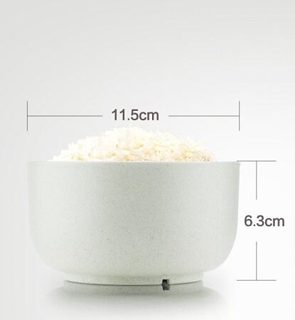 4PC/Set Wheat Fiber Bowl Lovely Colorful Kid Cutlery Environmental Dinnerware Food Container