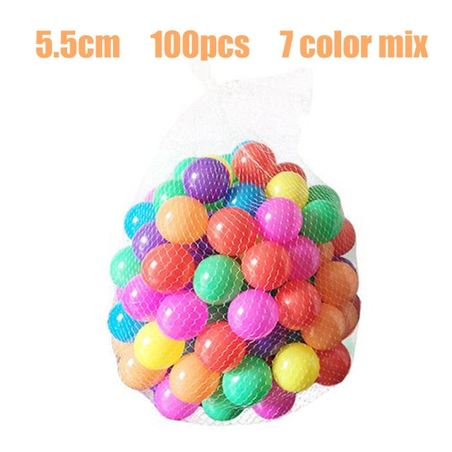 Baby Playpen 100 pcs/lot 5.5cm/7cm Ocean Ball Macaron Candy Air Ball Soft PE Swimming Pool Playpen Toy Ball