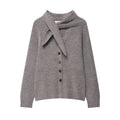 Scarf Decoration Knitted Coat Women's Autumn