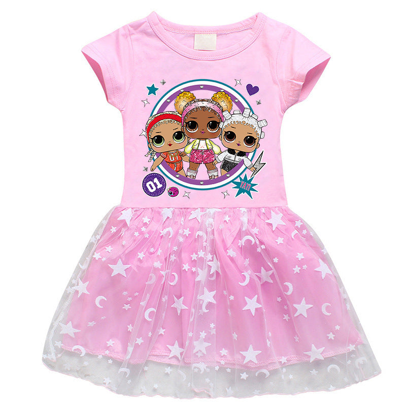 Girl's Dress Pure Cotton LOL Surprise Doll