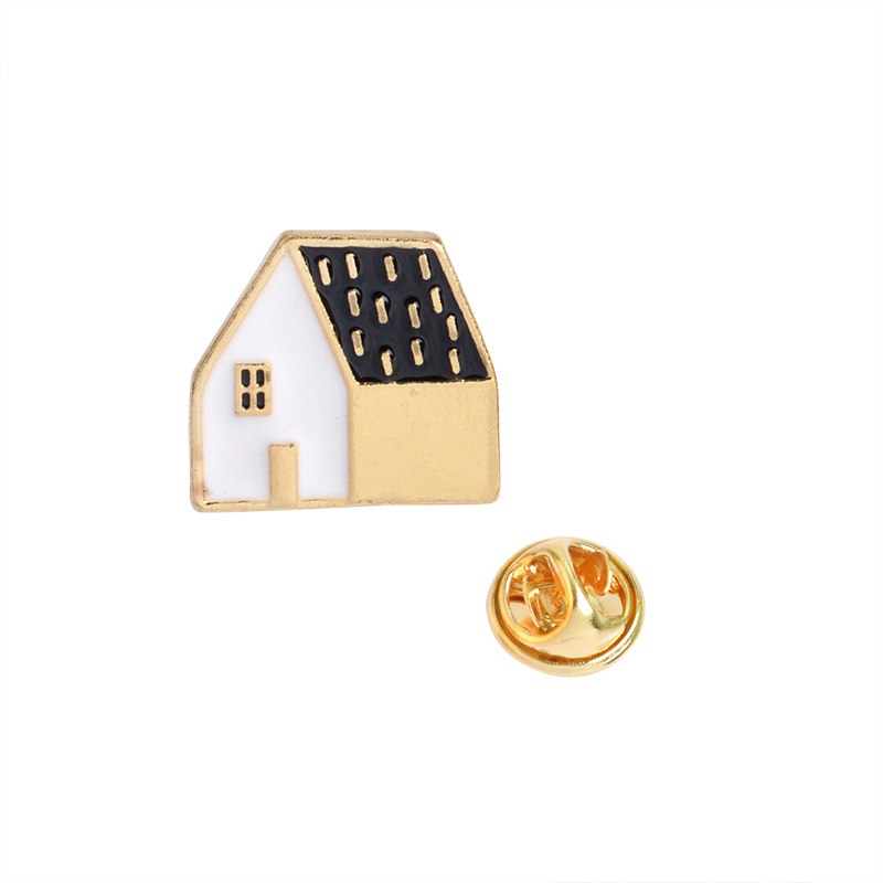 12 pcs/set Snow Mountain Apple Pineapple House Shell Sheep Fox Brooch Pin Women Men Shirt Jacket Badge Pins Fashion Jewelry