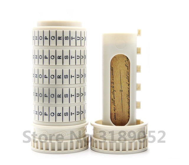 Leonardo Da Vinci Code Toys Metal Cryptex Locks Wedding Gifts Valentine's Day Gift Letter Password Escape Chamber Props