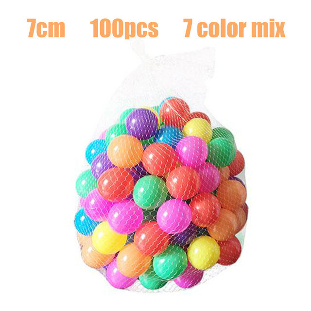 Baby Playpen 100 pcs/lot 5.5cm/7cm Ocean Ball Macaron Candy Air Ball Soft PE Swimming Pool Playpen Toy Ball
